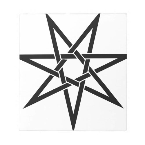 Seven Pointed Star Notepad