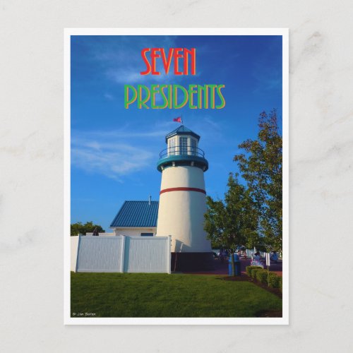 Seven Presidents Lighthouse Postcard