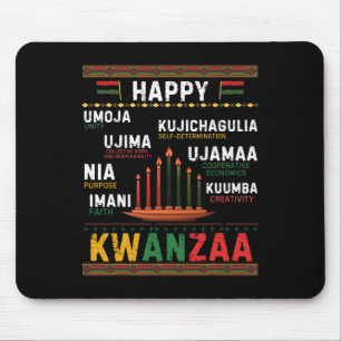Seven Principles Of Kwanzaa Happy Kwanzaa 6 Mouse Pad