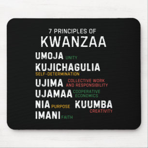 Seven Principles Of Kwanzaa Happy Kwanzaa 7 Mouse Pad