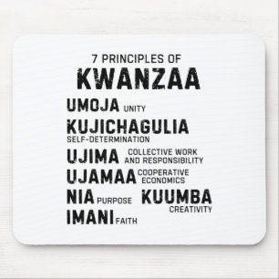 Seven Principles Of Kwanzaa Happy Kwanzaa 9 Mouse Pad