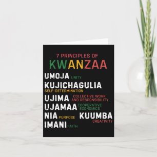 Seven Principles Of Kwanzaa Happy Kwanzaa Card