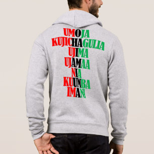 Seven Principles of Kwanzaa Kinara Colors Hoodie