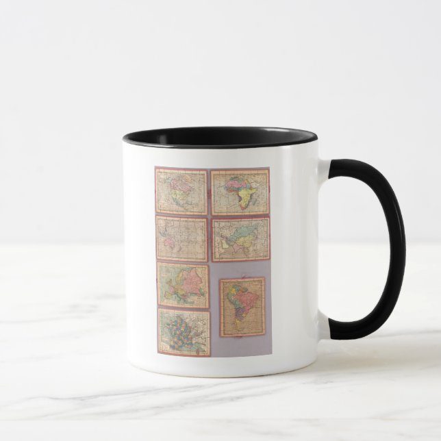 Seven Puzzle Maps of the World Mug (Right)