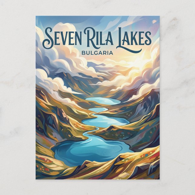 Seven Rila Lakes Bulgaria Postcard (Front)