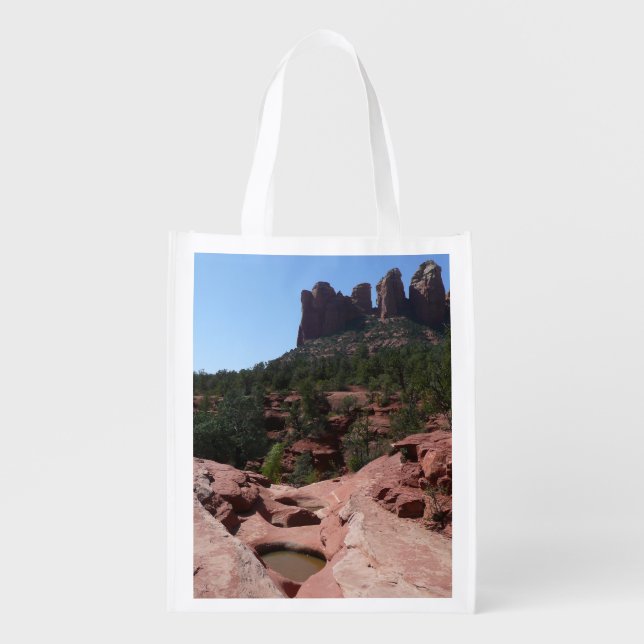Seven Sacred Pools in Sedona Arizona Grocery Bag (Front)