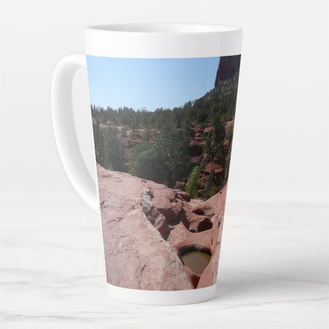 Seven Sacred Pools in Sedona Arizona Latte Mug (Left Angle)