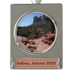 Seven Sacred Pools in Sedona Arizona Silver Plated Banner Ornament