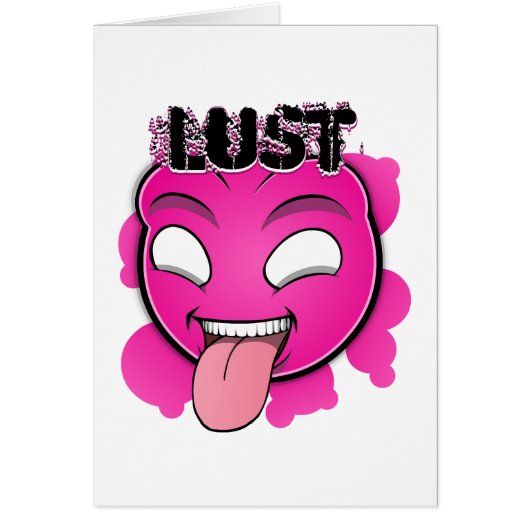 Seven Sins Faces - Lust Cards (Front)