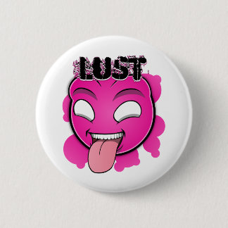 Seven Sins Faces - Lust Pinback Button