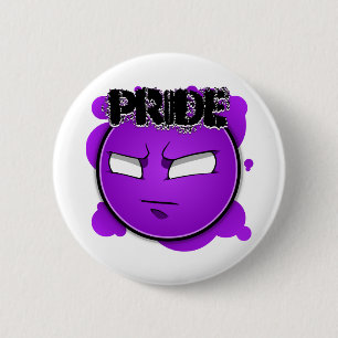 Seven Sins Faces - Pride Button