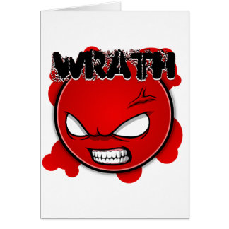 Seven Sins Faces - Wrath Cards