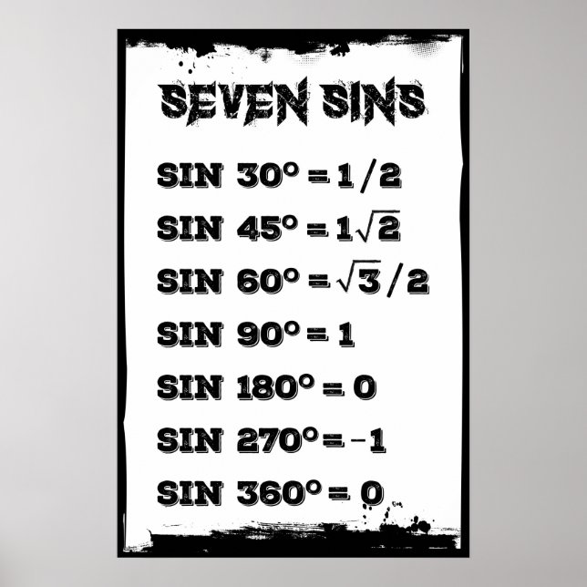 Seven Sins Poster (Front)