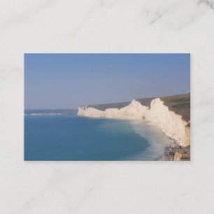 Seven Sisters Chalk Cliffs Beachy Head Business Card