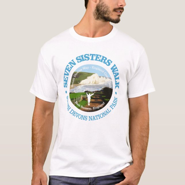 Seven Sisters Walk (rd) T-Shirt (Front)