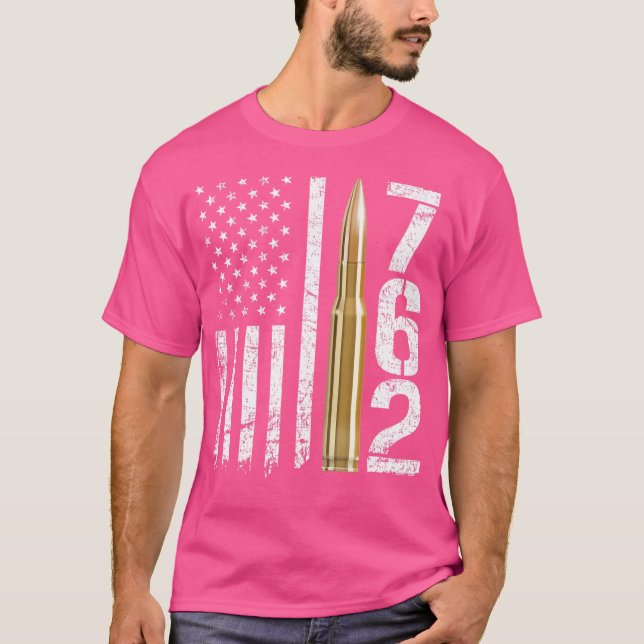 Seven Six Two Gun Ammo Bullet 7 62Mm Calibre Ak47  T-Shirt (Front)