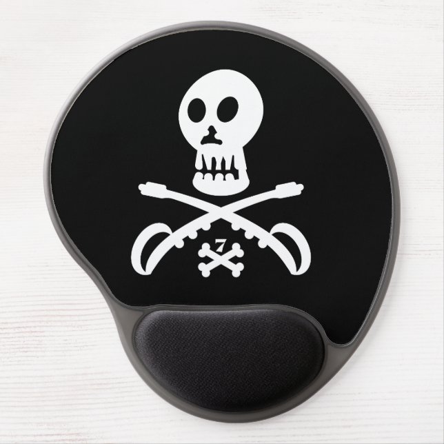 SEVEN SKULL BY MASANSER PIXELAT GEL MOUSE PAD (Front)