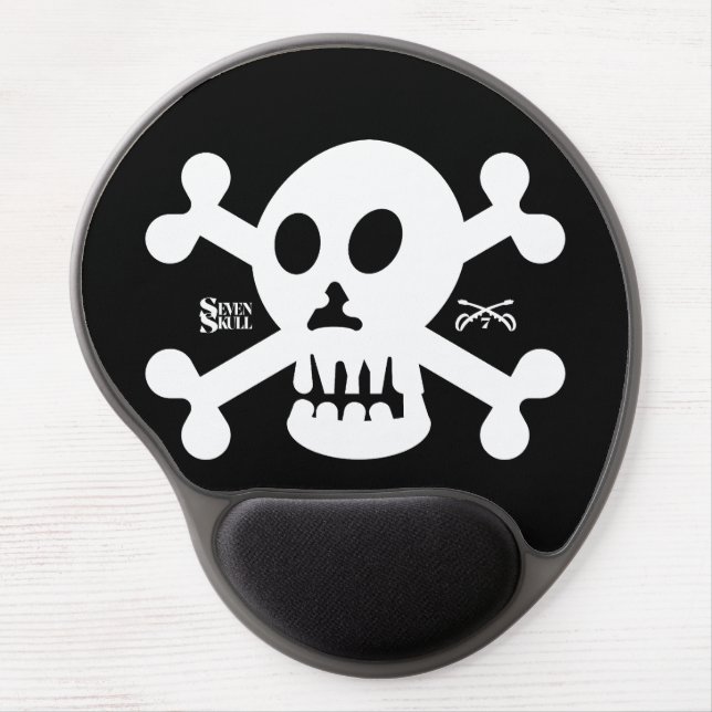 SEVEN SKULL BY MASANSER PIXELAT GEL MOUSE PAD (Front)