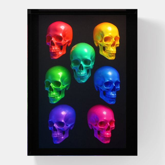 Seven Skulls Paperweight (Vertical)