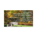 Seven Springs Fall Bridge I Autumn Landscape Business Card
