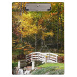 Seven Springs Fall Bridge I Autumn Landscape Clipboard