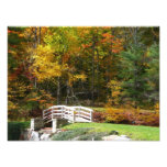 Seven Springs Fall Bridge I Autumn Landscape Photo Print