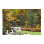 Seven Springs Fall Bridge I Autumn Landscape Placemat