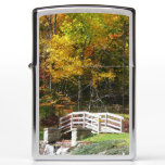 Seven Springs Fall Bridge I Autumn Landscape Zippo Lighter