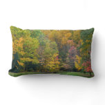 Seven Springs Fall Bridge II Autumn Landscape Lumbar Pillow