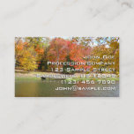 Seven Springs Fall Bridge III Autumn Landscape Business Card