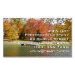 Seven Springs Fall Bridge III Autumn Landscape Business Card Magnet