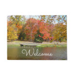 Seven Springs Fall Bridge III Autumn Landscape Doormat