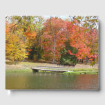 Seven Springs Fall Bridge III Autumn Landscape Guest Book