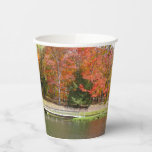 Seven Springs Fall Bridge III Autumn Landscape Paper Cups
