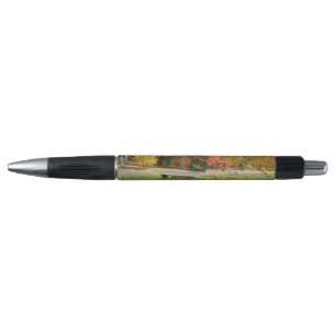 Seven Springs Fall Bridge III Autumn Landscape Pen