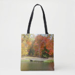 Seven Springs Fall Bridge III Autumn Landscape Tote Bag