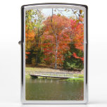 Seven Springs Fall Bridge III Autumn Landscape Zippo Lighter