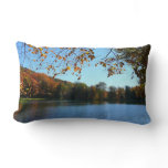 Seven Springs Fall Trees and Pond Lumbar Pillow