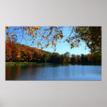 Seven Springs Fall Trees and Pond Poster
