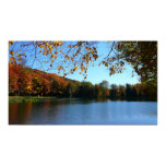 Seven Springs Fall Trees and Pond Poster