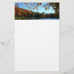 Seven Springs Fall Trees and Pond Stationery