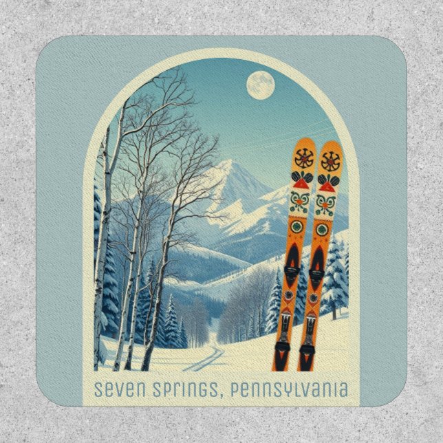 Seven Springs Pennsylvania ski holiday Patch (Front)