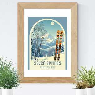 Seven Springs Pennsylvania ski resort  Poster