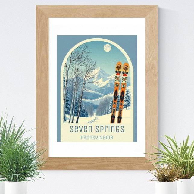 Seven Springs Pennsylvania ski resort  Poster (Creator Uploaded)