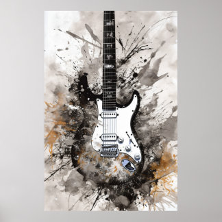 Seven String Guitar Poster
