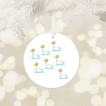 Seven Swans A-swimming Ceramic Ornament by designs4you at Zazzle