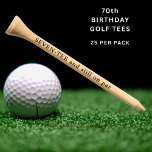 SEVEN-TEE And Still On Par 70th Birthday Custom Golf Tees<br><div class="desc">SEVEN-TEE And Still On Par 70th Birthday Custom Golf Tees features the text "Seven-Tee and still on par" in simple modern typography. Perfect as a gift for 70th birthday for golf lovers. Created by Evco Studio www.zazzle.com/store/evcostudio</div>