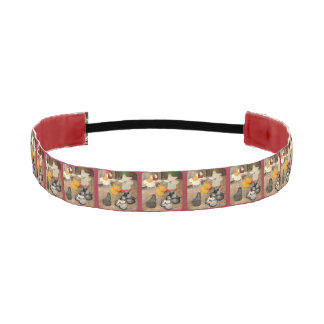 Seven Trumpeter Pigeons Athletic Headband