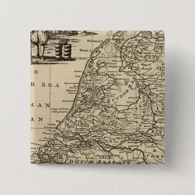 Seven United Provinces 4 Button (Front)