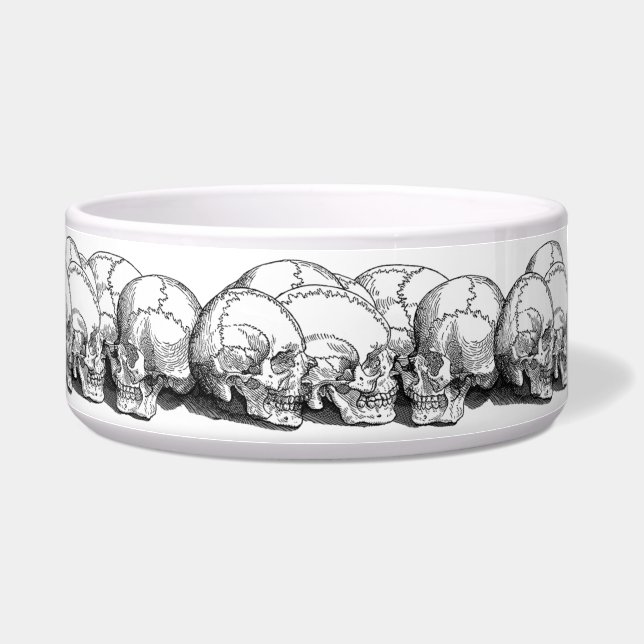 Seven Vintage Skulls Bowl (Right)